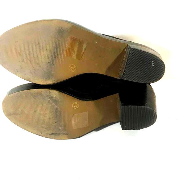 Top Shop Womens Brown Suede Ankle Booties Low Block Heeled Size 40/9 - Picture 3 of 4